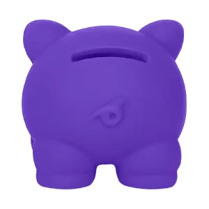 Alcancía Cerdito cochinito morado