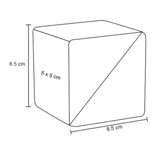 Cubo ecológico con bloc de notas