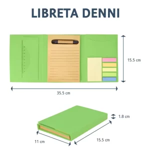 Libreta ecológica con block de notas