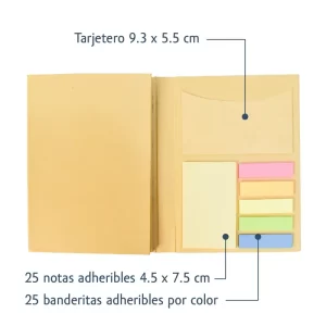 Libreta ecológica con block de notas