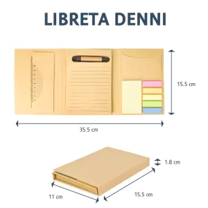 Libreta ecológica con block de notas