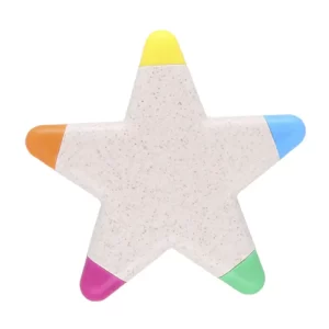Marcatextos de colores estrella